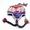 Handmade Himalayan Sherpa Earflap Wool Hat – Colorful Boho Winter Beanie with Braided Tassels | Made in Nepal
