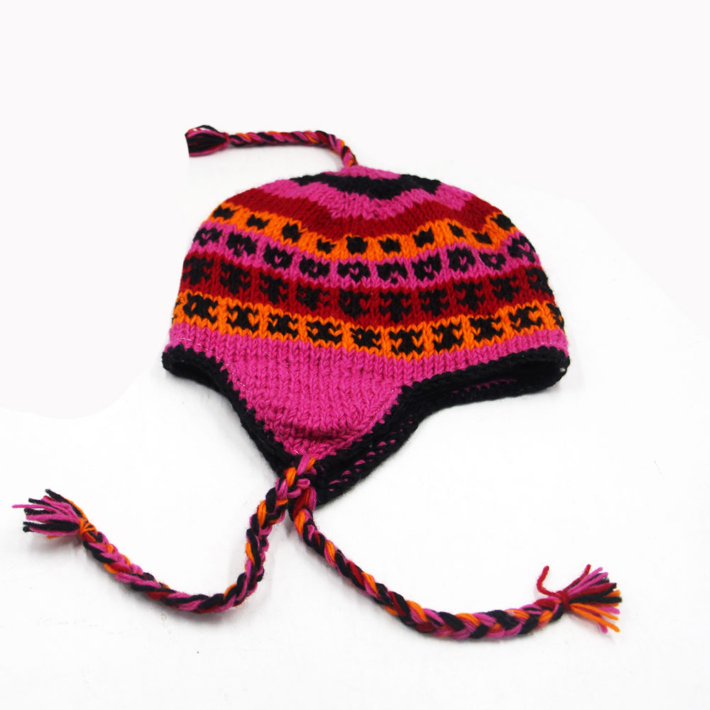Wholesale Hand-Knitted Sherpa Hats with Ear Flaps | Fleece-Lined Winter Hats from Nepal