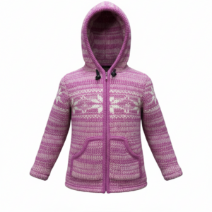 100% New Zealand Wool Kids Jacket | Hand-Knitted Boho Style | Fair Trade Wholesale