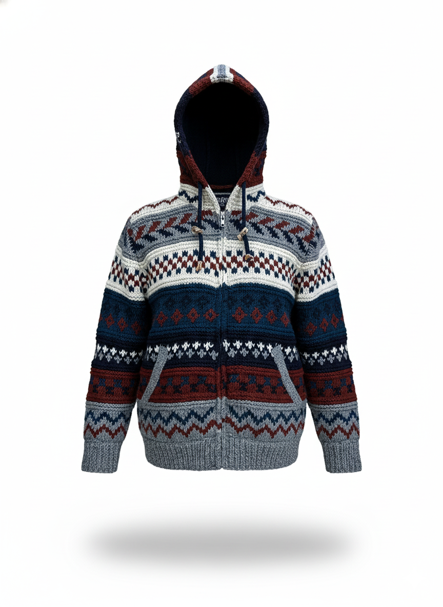 Hand-Knitted Kids Wool Jacket | 100% New Zealand Wool | Boho & Hippie Style | Wholesale Children Winter Wear”