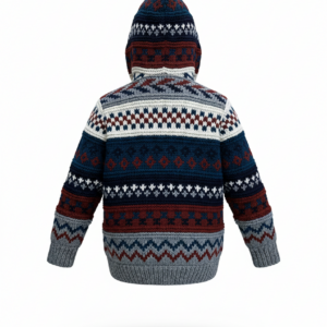 Hand-Knitted Kids Wool Jacket | 100% New Zealand Wool | Boho & Hippie Style | Wholesale Children Winter Wear”