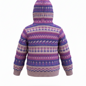 Pink Ethnic & Boho Kids Wool Jacket | 100% NZ Wool | Wholesale Export for Retailers
