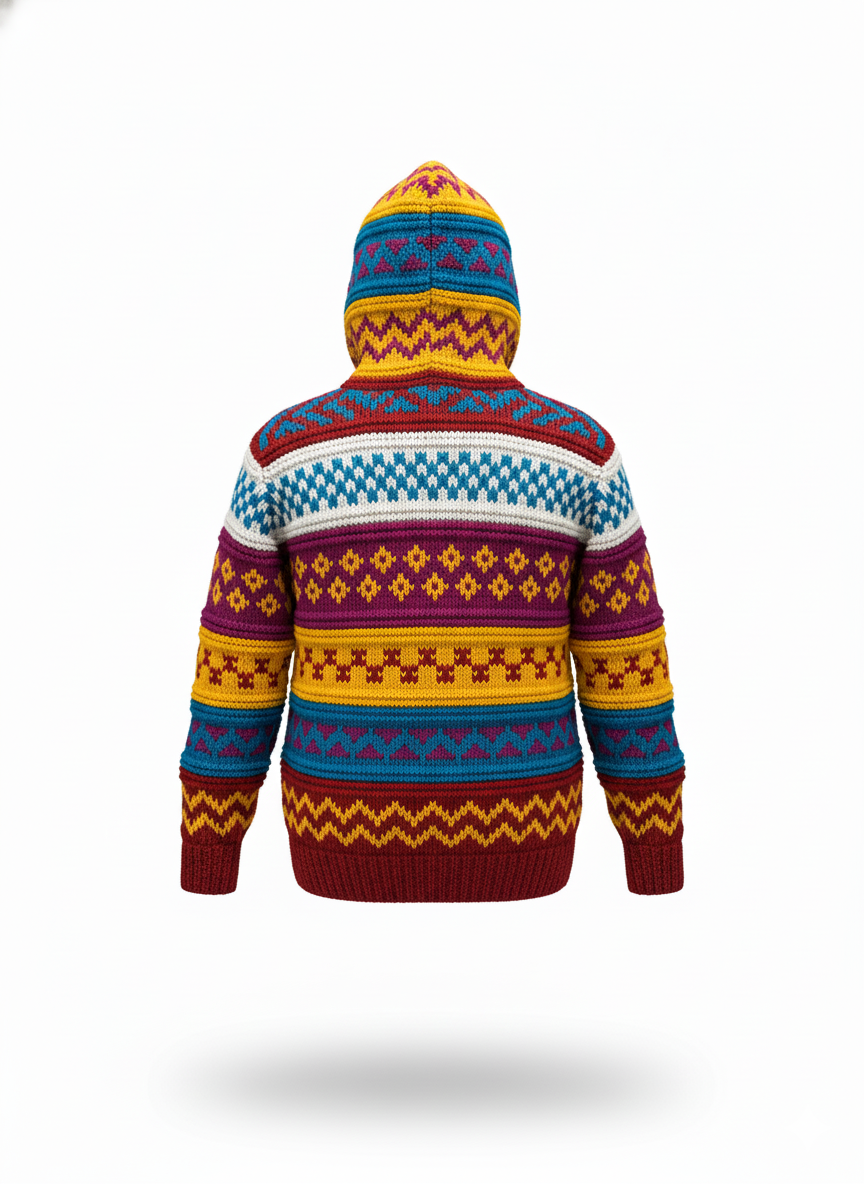 Colorful Hippie Kids Wool Jacket | New Zealand Wool | Handmade | Worldwide Supply