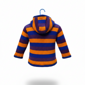 Natural New Zealand Wool Kids Jacket | Hand-Knitted Boho Outerwear | Worldwide Wholesale