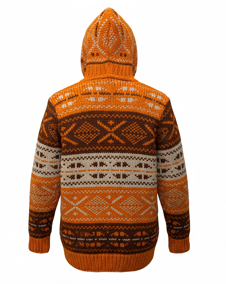 Hand Knitted Fleece-Lined Wool Jacket – Fair Trade Ethical Clothing from Nepal