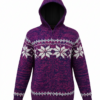 Hand Knitted Fleece Lined Wool Jacket - Fair Trade Ethical Clothing