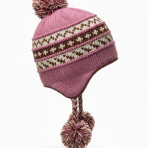 Chunky Hand Knitted Sherpa Wool Beanie with Pom Pom – Natural NZ Wool | Boho