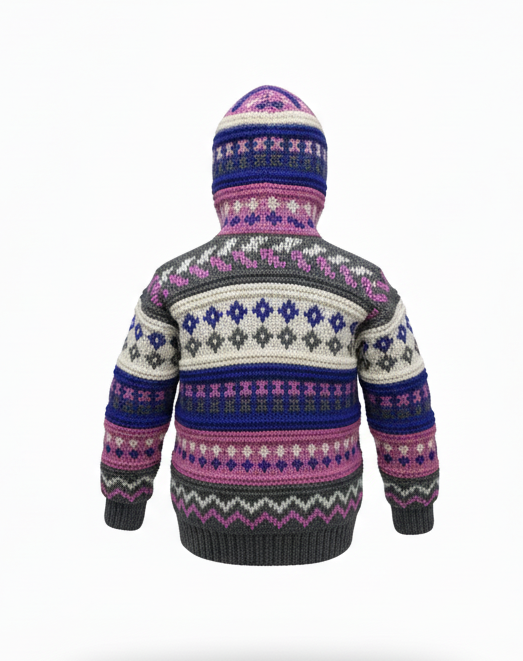 Eco-Friendly Hippie Kids Wool Jacket | Natural NZ Wool | Worldwide Wholesale