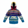 Hippie Style Kids Wool Jacket | Hand-Knitted | 100% New Zealand Wool | Fleece Inside