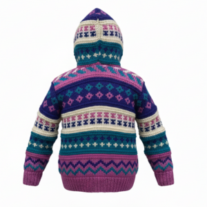 Ethical Hippie Kids Wool Jacket | Handcrafted New Zealand Wool | Fleece Lining