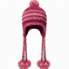 Hand-Knitted Sherpa Wool Airflap Hat with Long Pom-Pom | Warm Boho Winter Cap