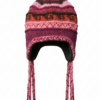 Eco-Friendly Hand Knit Sherpa Wool Airflap Hat | Long Pom-Pom Winter Wear