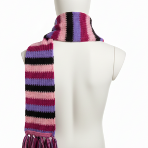 Ethically Handcrafted Wool Muffler – Natural Wool Knit | Hippie Style Winter Wear