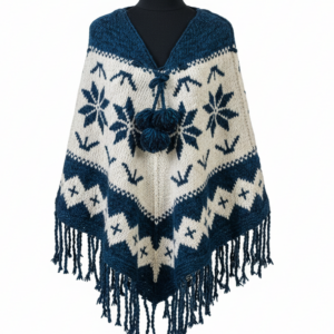 Ethical Hippie Wool Poncho | Handcrafted Bohemian Knit | 100% Pure New Zealand Wool | Wholesale