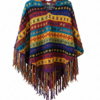 Chunky Hand-Knit Wool Poncho | Festival Hippie Wear | Pure NZ Wool | Global Wholesale