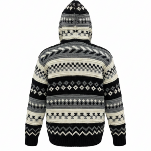 Natural Color Boho Handmade Wool Jacket | Fleece-Lined | 100% New Zealand Wool | Wholesale