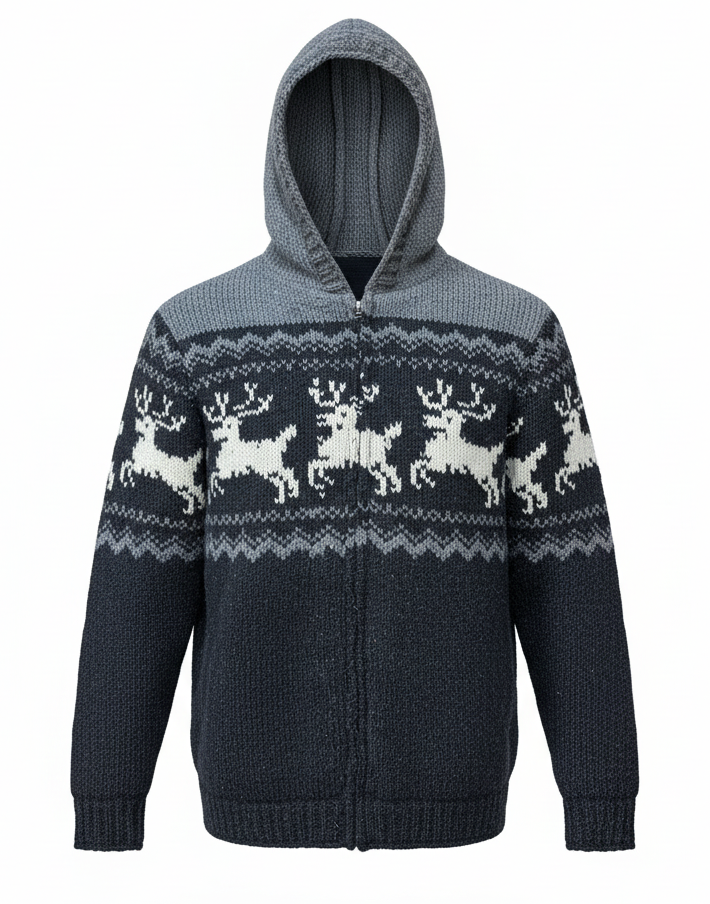 Boho Handmade Knitted Jacket | Fleece-Lined | 100% Pure New Zealand Wool | Wholesale