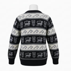 Vintage Vibe Hand‑Knit Wool Jumper — Fleece Lined Boho Chic | 100% NZ Wool