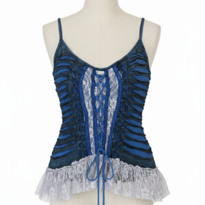 Hippie Ladies Top : Lace with Razor Cut Design