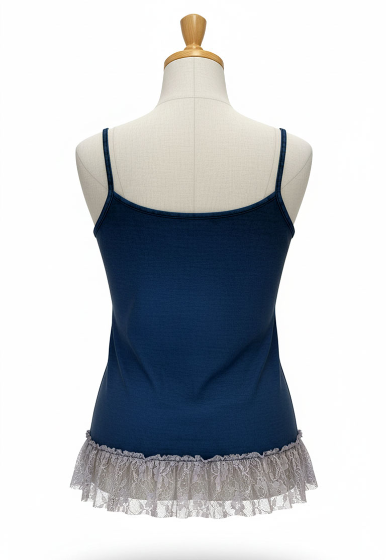 Hippie Ladies Top : Lace with Razor Cut Design