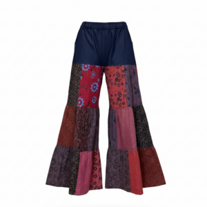 Handmade Fair Trade Patchwork Hippie Pants | Wide Leg Bohemian Yoga & Festival Wear