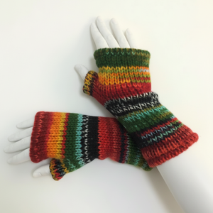 Himalayan Hand-Knitted Fingerless Gloves | Fair Trade Wool Gloves from Nepal