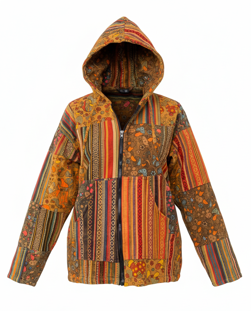 Bohemian Patchwork Gheri Jacket – Festival Wear