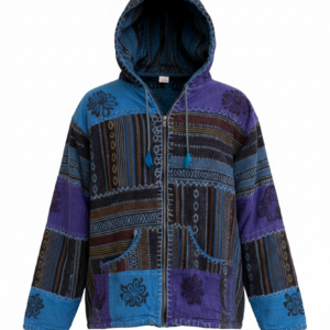 Hippie Patchwork Gheri Cotton Jacket Handmade in Nepal