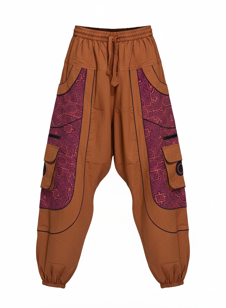 ohemian Printed Cotton Trousers – Handmade in Nepal