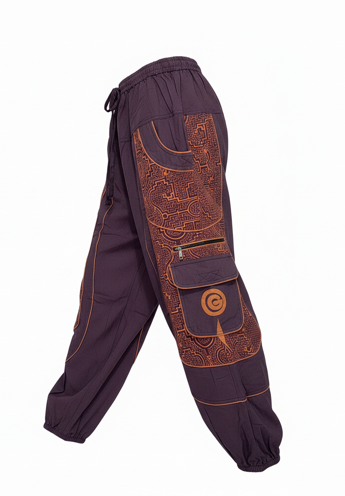 Handmade Cotton Print Hippie Trousers – Made in Nepal