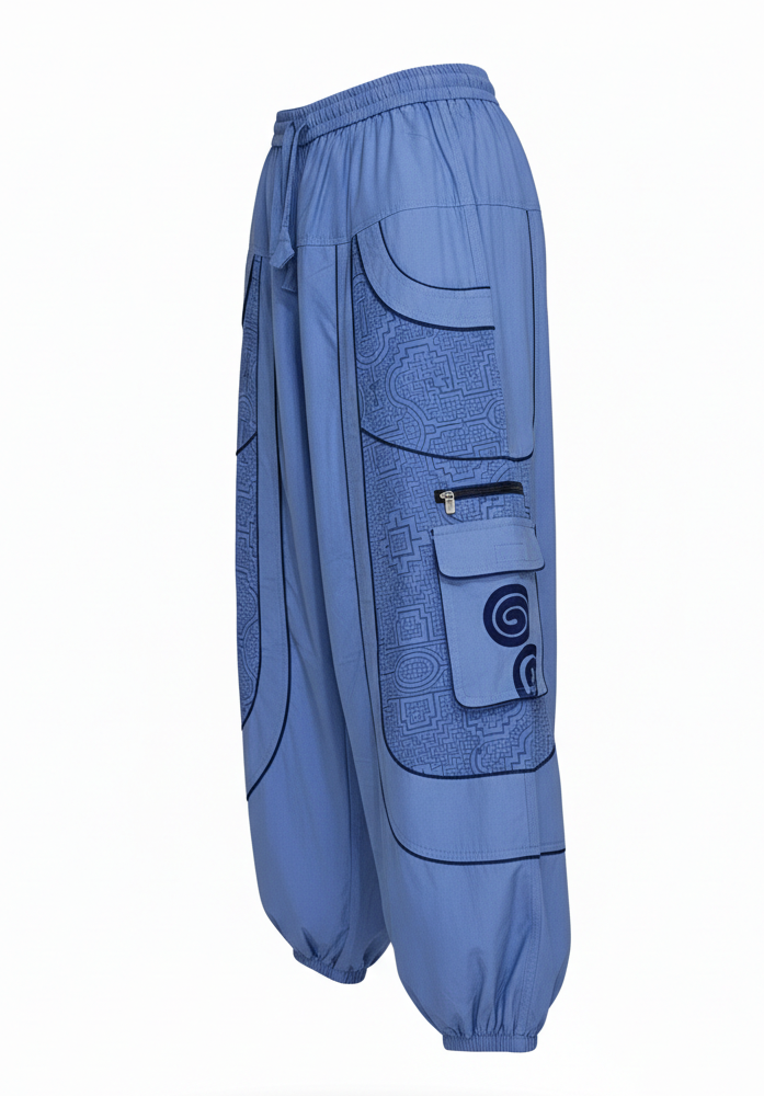 Printed Cotton Hippie Trousers | Fair Trade Nepal