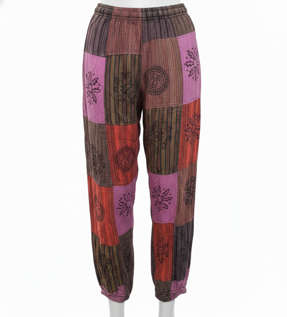 Gypsy Soul Patchwork Harem Pants – Made in Nepal | Fair Trade Boho Wholesale
