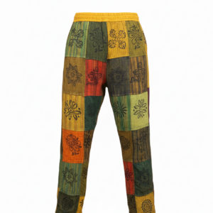 Colorful Boho Patchwork Pants – Handmade in Nepal | Hippie Festival Clothing Wholesale
