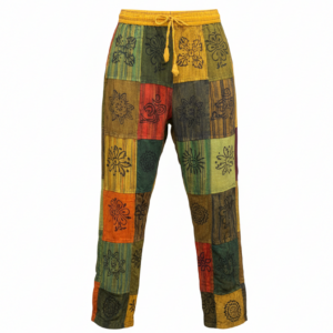 Colorful Boho Patchwork Pants – Handmade in Nepal | Hippie Festival Clothing Wholesale