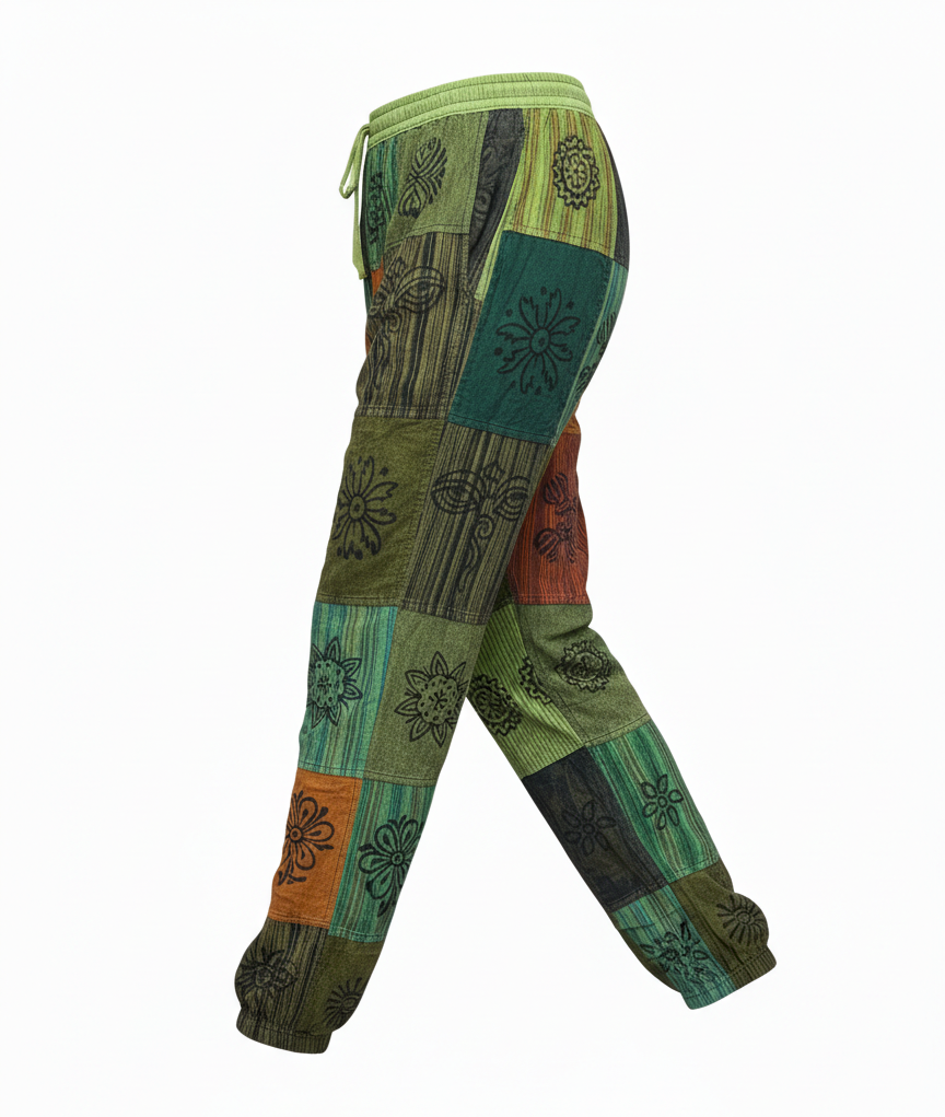 Eco-Friendly Cotton Patchwork Harem Pants – Nepal Hippie Style | Wholesale Supplier