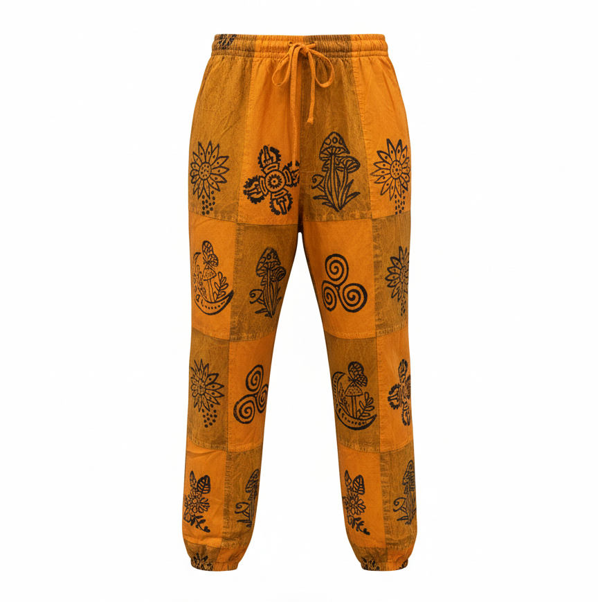 Unisex Hippie Patchwork Pants – Made in Nepal | Boho Festival Wholesale Collection