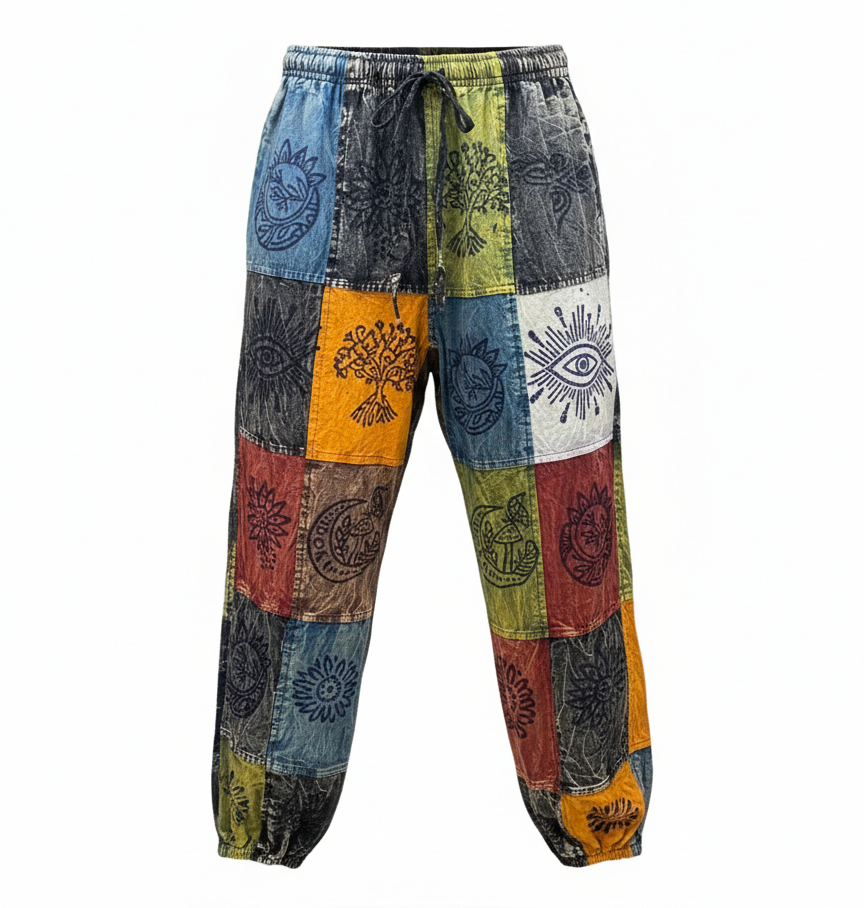 Sustainable Handmade Patchwork Pants Nepal – Gypsy Bohemian Wear | Wholesale
