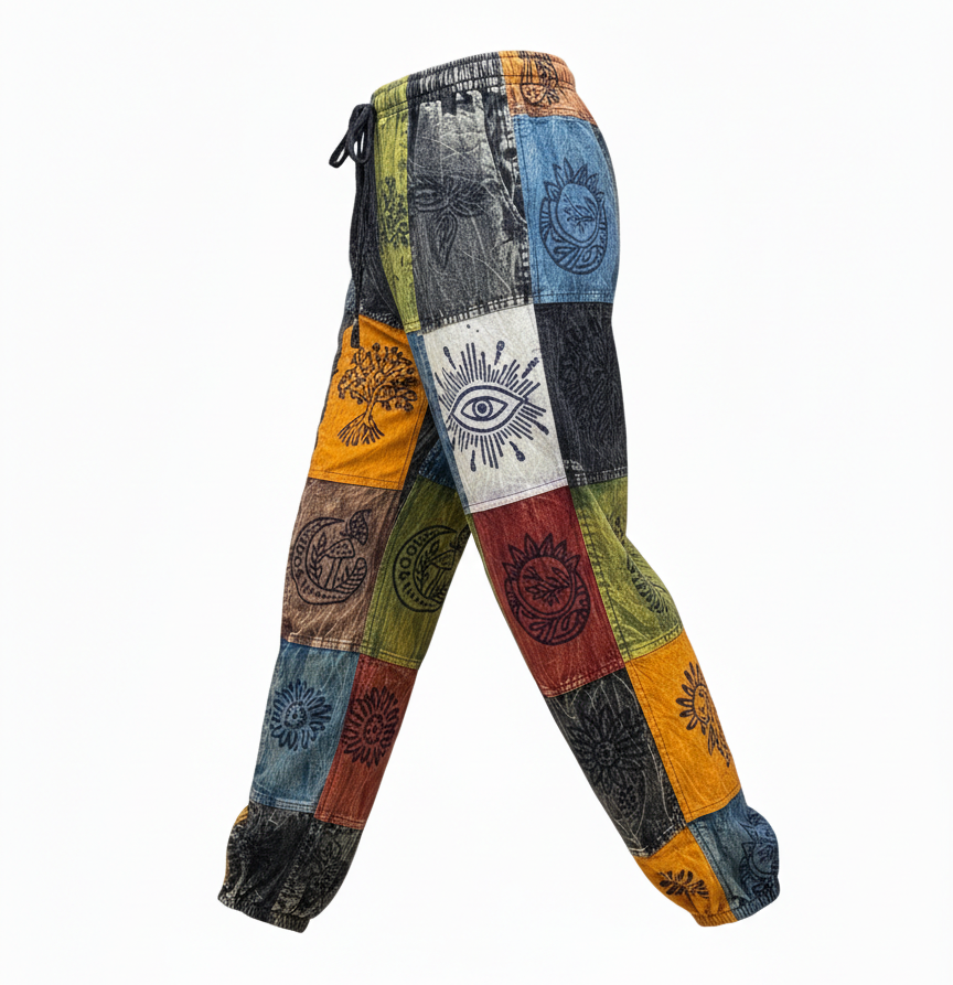 Sustainable Handmade Patchwork Pants Nepal – Gypsy Bohemian Wear | Wholesale