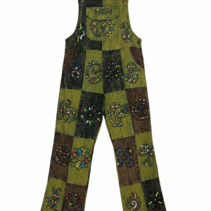 Handmade Hippie Patchwork Cotton Overalls – Boho Festival Dungarees | Nepal Wholesale