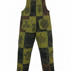 Bohemian Patchwork Cotton Dungarees – Handmade Hippie Festival Overalls | Wholesale