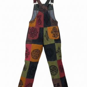 Handcrafted Cotton Patchwork Dungarees – Nepal Hippie Boho Style | Wholesale Supplier