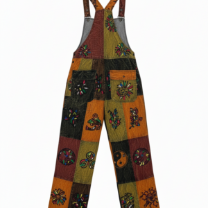 Ethical Cotton Patchwork Overalls – Sustainable Bohemian Festival Wear | Nepal Wholesale