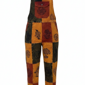 Festival Ready Hippie Patchwork Overalls – Handmade Boho Cotton Dungarees | Wholesale