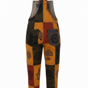 Festival Ready Hippie Patchwork Overalls – Handmade Boho Cotton Dungarees | Wholesale
