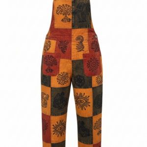 Colorful Hippie Patchwork Dungarees – Handmade Boho Cotton Overalls | Wholesale Collection