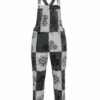 Retro Hippie Patchwork Cotton Overalls – Bohemian Festival Dungarees | Wholesale