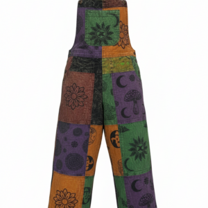 Handmade Nepal Patchwork Dungarees – Hippie Boho Cotton Overalls | Bulk Order