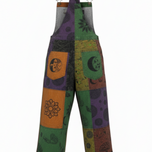 Handmade Nepal Patchwork Dungarees – Hippie Boho Cotton Overalls | Bulk Order