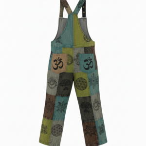 Boho Hippie Patchwork Dungarees – Handmade Cotton Overalls for Festivals | Bulk Wholesale