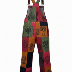 Handmade Festival Hippie Overalls – Colorful Cotton Patchwork Boho Dungarees | Wholesale